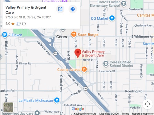 Get Directions to Valley Primary & Urgent Care in Ceres, CA